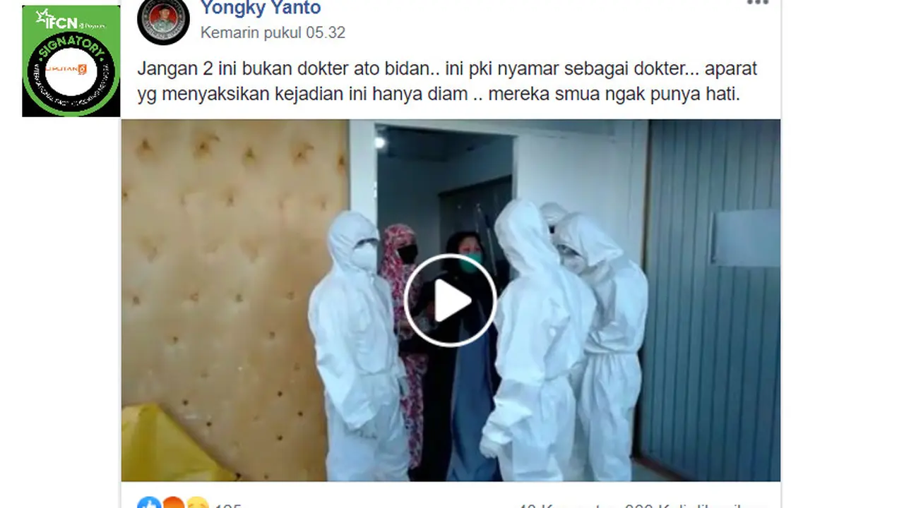 Penelusuran Klaim Video  PKI Menyamar Sebagai Dokter
