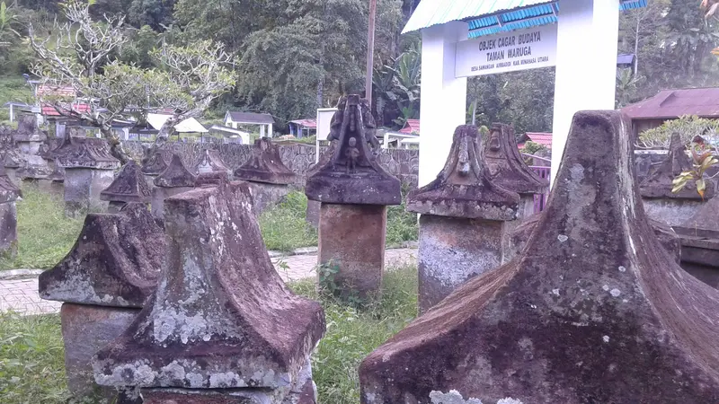 Taman Cagar Budaya Waruga di Desa Sawangan, Minahasa Utara. (Liputan6.com/Yoseph Ikanubun)