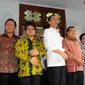 Koalisi Indonesia Hebat (KIH)berkumpul di rumah Ketua Umum PDIP Megawati Soekarnoputri, Jakarta, (5/10/14). (Liputan6.com/Faisal R Syam)