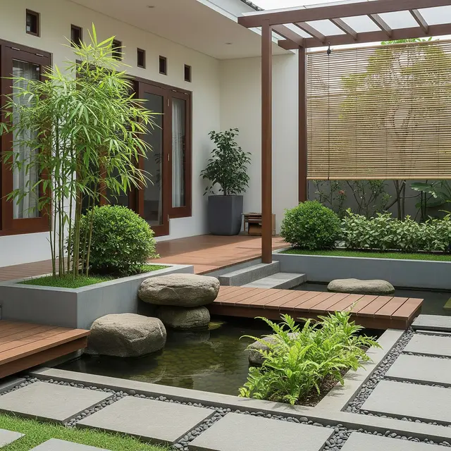 Model Teras Rumah Ala Jepang Minimalis dengan Sentuhan Hijau yang Bebas dari Ular