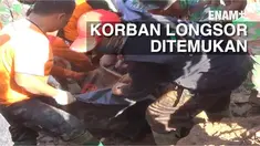 Tim SAR Gabungan BPBD, TNI, Dan warga masyarakat menemukan 7 jenazah korban longsor di Purworejo. 