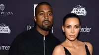 Kim Kardashian dan Kanye West (Dimitrios Kambouris / AFP)