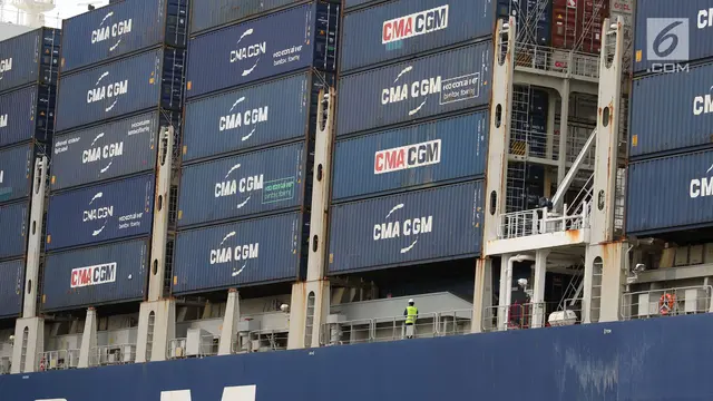 Wow, Kapal Besar Ini Bawa Ekspor Manufaktur Indonesia ke AS