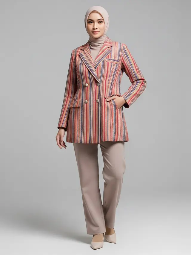 Model Baju Lurik Resmi untuk Anak Muda/ Ilustrasi AI