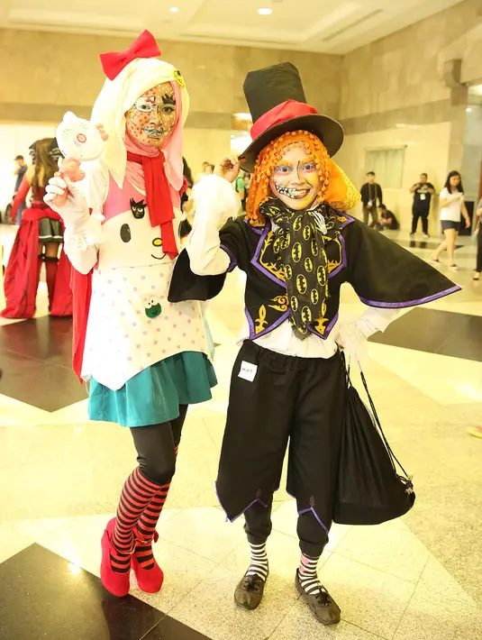 Di event Popcon Asia 2017 yang berlangsung selama dua hari di akhir pekan kemarin menghadirkan berbagai pameran budaya berskala Internasional. Mulai dari bidang animasi, film, komik, toys, dan game. (Bambang E.Ros/Bintang.com)