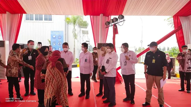 Presiden Joko Widodo meresmikan Instalasi Pengolah Sampah Menjadi Energi Listrik (PSEL) Berbasis Teknologi Ramah Lingkungan Benowo Surabaya, Kamis, 6 Mei 2021. Dok PLN