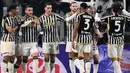 Hingga pekan ke-22 Serie A 2023/2024 Juventus yang sementara menempati peringkat kedua klasemen sementara baru kebobolan 13 gol dengan memasukkan 36 gol. Dari 22 laga, Juventus mengemas 53 poin, hanya berselisih satu poin dengan Inter Milan di peringkat pertama. (AFP/Marco Bertorello)