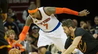 Forward New York Knicks, Carmelo Anthony, terpilih menggantikan Kevin Love sebagai cadangan Wilayah Timur pada NBA All-Star Game 2017. (Bola.com/Twitter/YourManDevine)