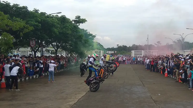 Pelajar di Bogor Deklarasi Millenial Road Safety. (Liputan6.com/Achmad Sudarno)