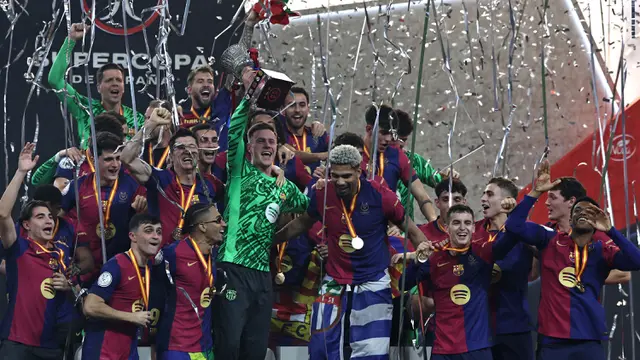Hajar Real Madrid, Barcelona Rengkuh Piala Super Spanyol 2025