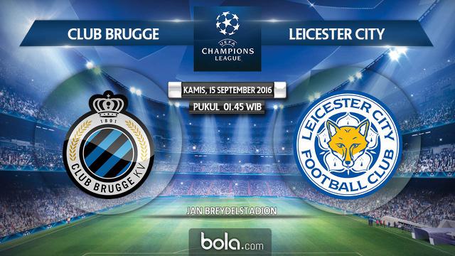 Club Brugge vs Leicester City (Bola.com/Adreanus Titus)