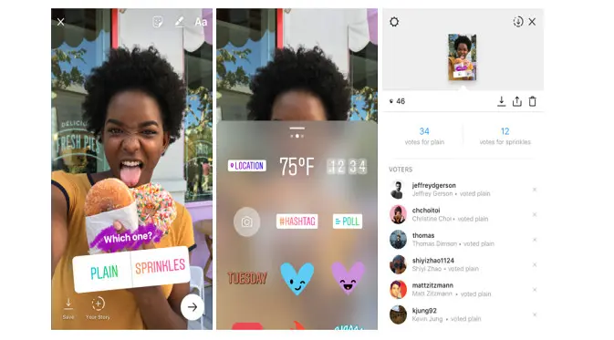 Fitur polling, salah satu fitur yang ada di Instagram Stories (Sumber: Instagram)