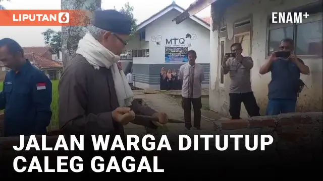 Jalan yang Ditutup Caleg Gagal di Garut Akhirnya Dibuka