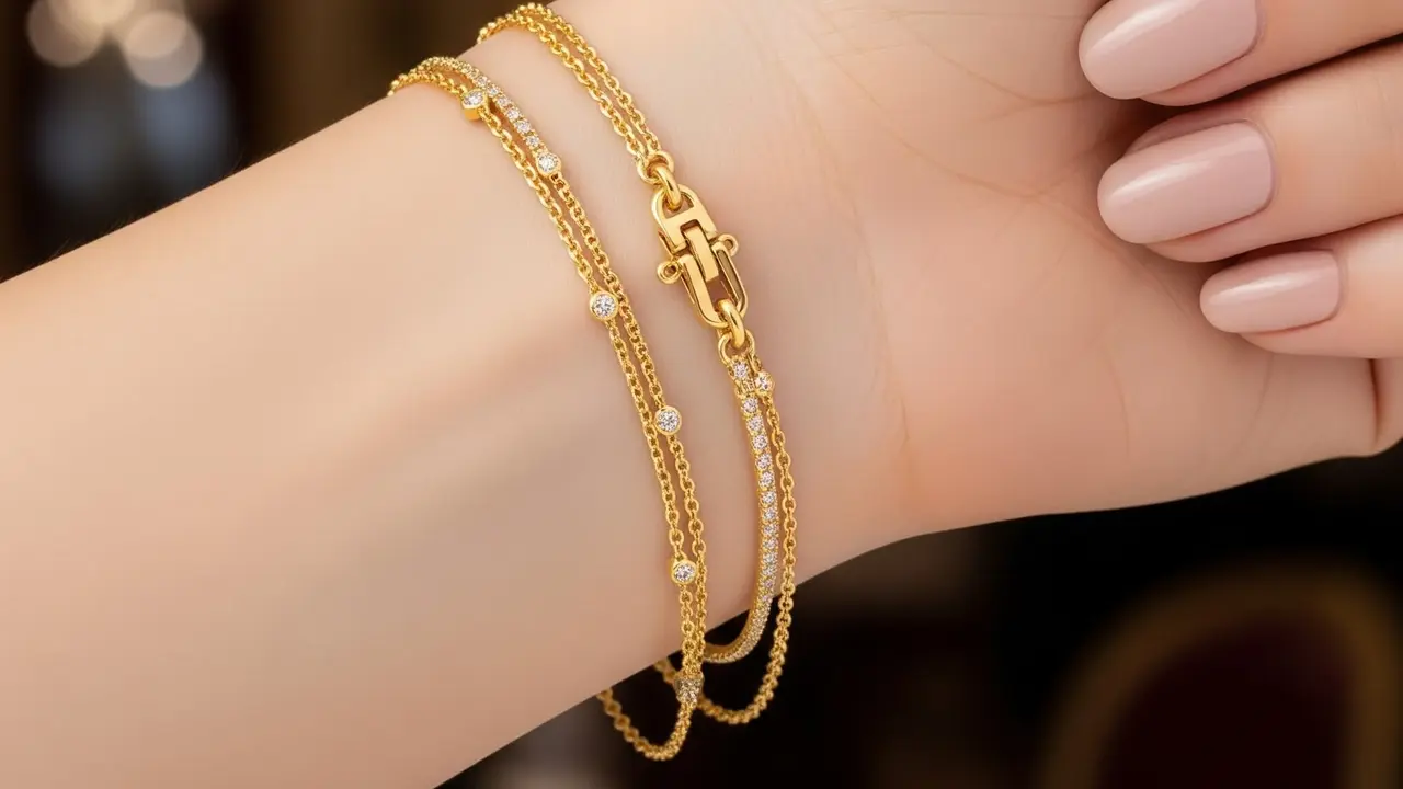 Model Gelang Emas Rantai Kecil yang Tidak Mudah Putus