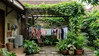 12 Desain Tempat Jemur yang Tetap Adem saat Cuaca Terik, Cepat Kering Anti Apek