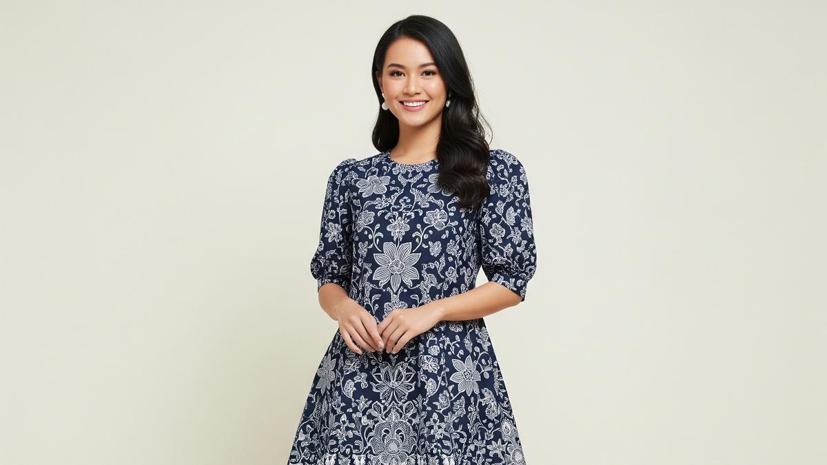 8 Gaya Baju Batik Lengan 3/4 yang Nyaman dan Elegan, Dikenakan untuk Kerja hingga Acara Formal
