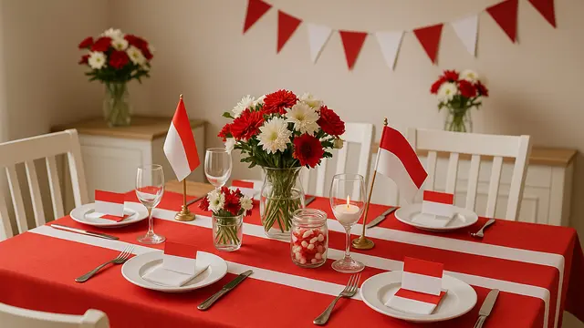 10 Ide Dekorasi 17 Agustus, Meriahkan Hari Kemerdekaan dengan Nuansa Merah Putih