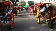 Panitia upacara adat Kahiyang-Bobby di Medan menggelar gladi kotor kirab pengantin dan keluarga.