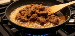 Rendang Frozen dengan Bumbu Asli Minang/ Ilustrasi gambar oleh AI