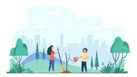 Ilustrasi peduli lingkungan, alam. (Photo created by pch.vector on www.freepik.com)