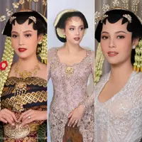 Anggika Bolsterli Resmi Menikah dengan Omar Armandiego Kenakan Adat Jawa. [@marlenehariman/@rhay_david]