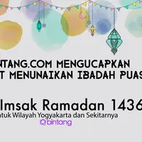 Berikut jadwal puasa untuk Daerah Istimewa Yogyakarta.