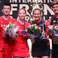 Praveen Jordan/Melati Daeva Oktavianti berhasil menjuarai Prancis Terbuka 2019, setelah mengalahkan Zheng Si Wei/Huang Ya Qiong dengan skor 22-24, 21-16, 21-12 dalam laga final di Stade Pierre de Coubertin, Paris, Minggu (27/10/2019). (dok. PBSI)