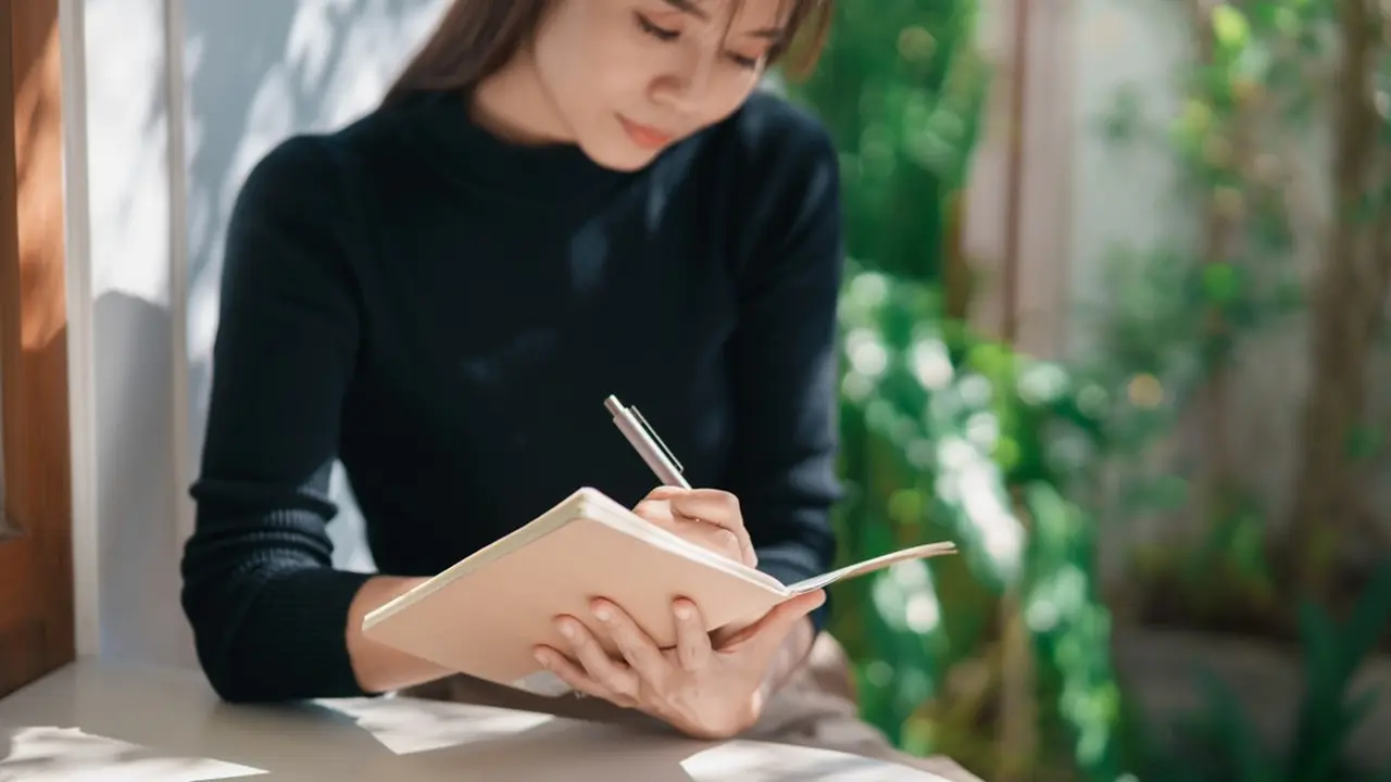 Ilustrasi gratitude journal