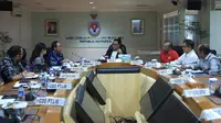 Pertemuan antara delegasi PSSI dan Menteri Pemuda dan Olahraga, Imam Nahrawi, di Kantor Kemenpora RI, Jakarta, Rabu (21/2/2018). (Dok. Kemenpora)