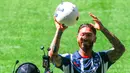 Di Monterrey, Sergio Ramos akan menggunakan jersey bernomor 93. (Julio Cesar AGUILAR/AFP)