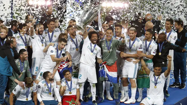 FOTO: Pesta Real Madrid Merayakan Gelar Liga Champions ke-13