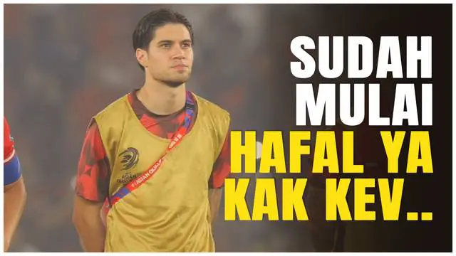 VIDEO: Perdana! Kevin Diks Menyanyikan Lagu Tanah Airku Bersama Ribuan Suporter Timnas Indonesia