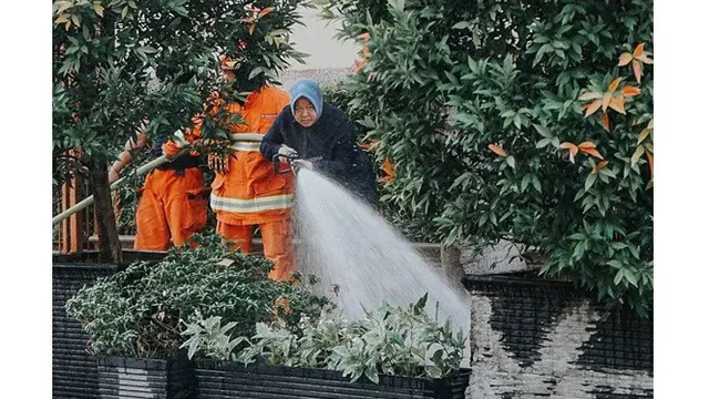 5 Momen Walikota Surabaya Ikut Bersihkan Lingkungan, Patut Dicontoh