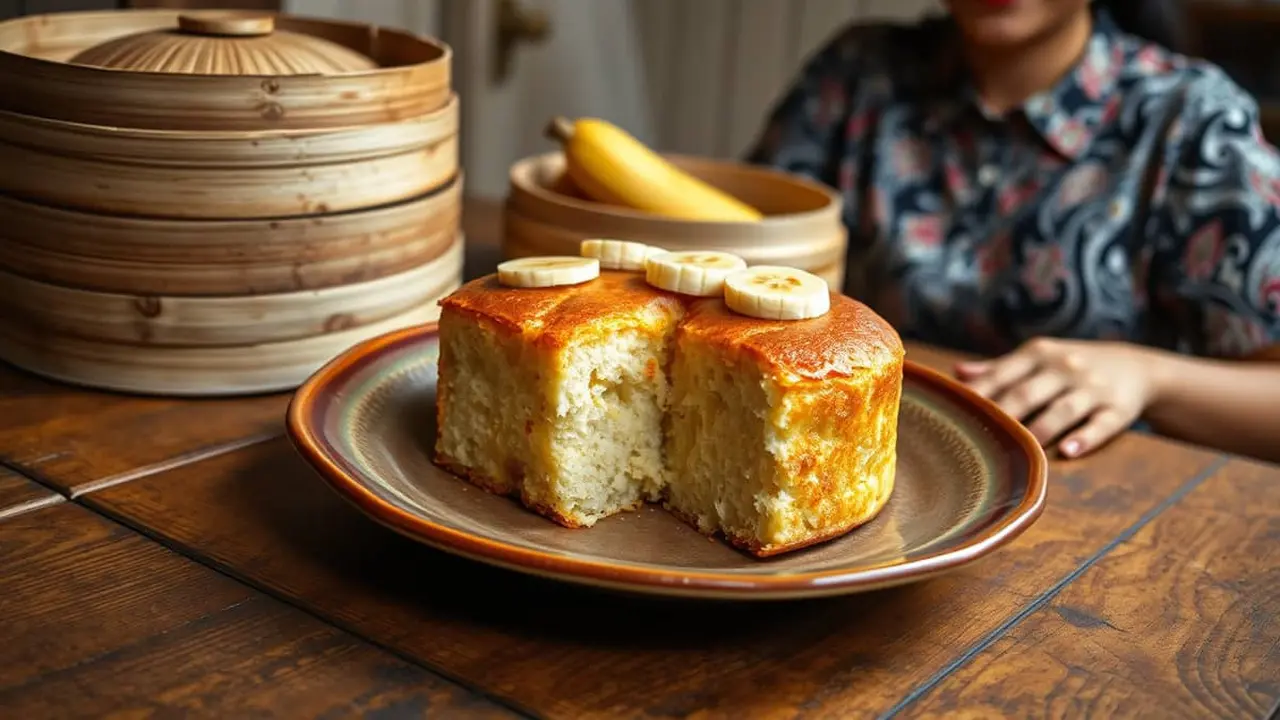 resep membuat bolu pisang kukus
