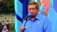 Dihari ketiga kampanye partai Demokrat menyapa warga Tulung Agung.