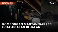 Rombongan Mantan Wapres Arogan di Jalan