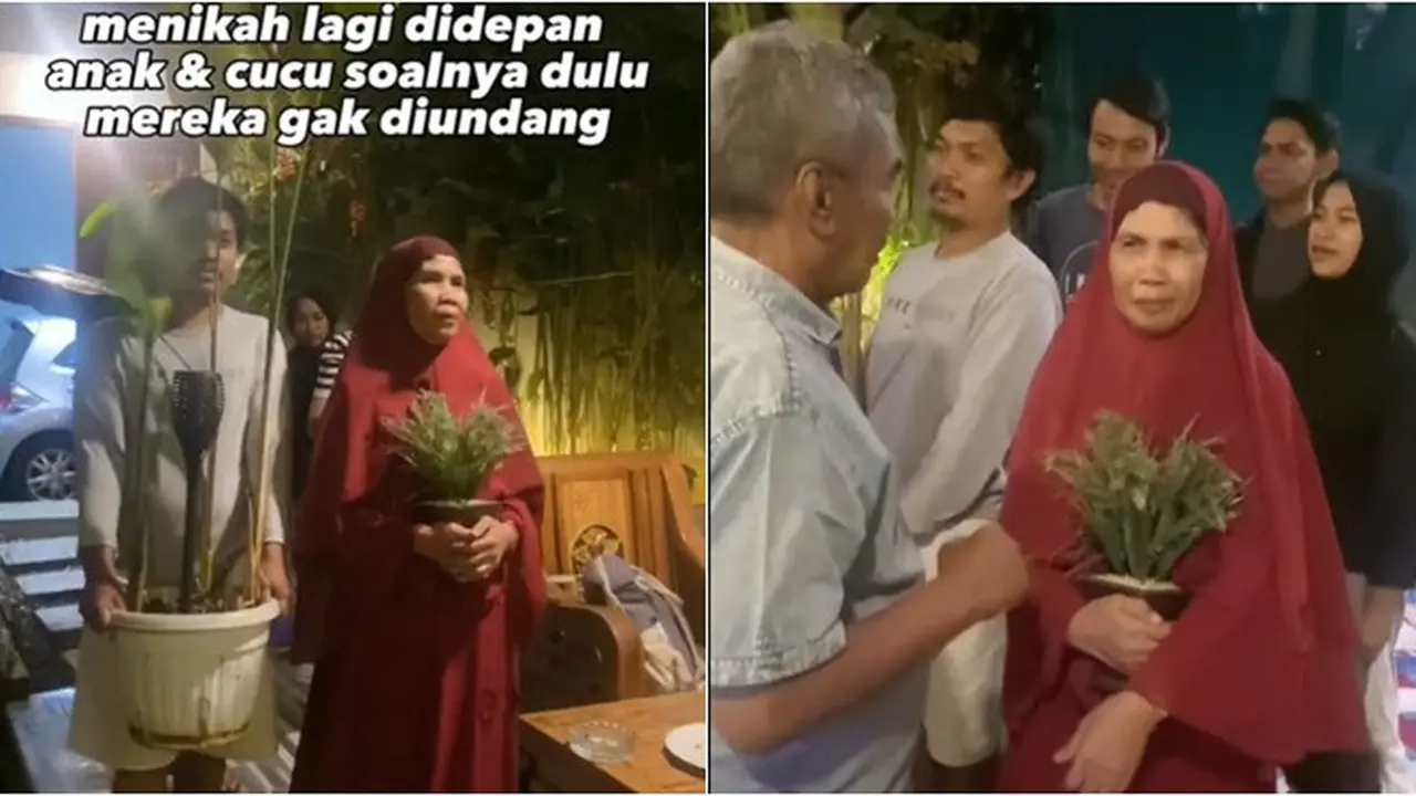 Momen Nenek Reka Ulang Adegan Nikah Ini Kocak, Sebab Dulu Anak-Cucu Tak Diundang