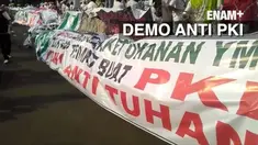 Aksi unjuk rasa yang diikuti gabungan ormas Islam dan purnawirawan TNI, digelar di depan Istana Merdeka