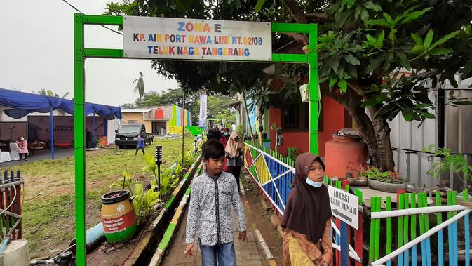 Kampung Airport yang berdampingan dengan Bandara Internasional Soekarno Hatta. (Liputan6.com/Pramita Tristiawati)