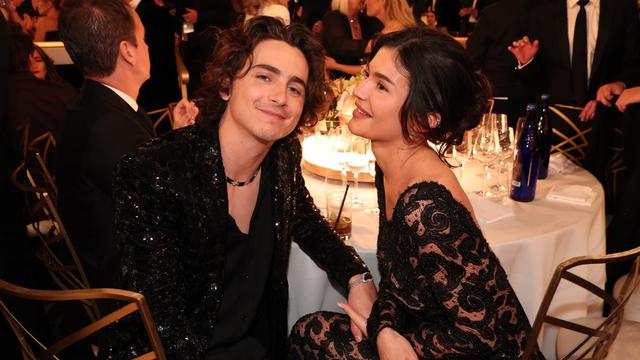 Timothee Chalamet and Kylie Jenner.