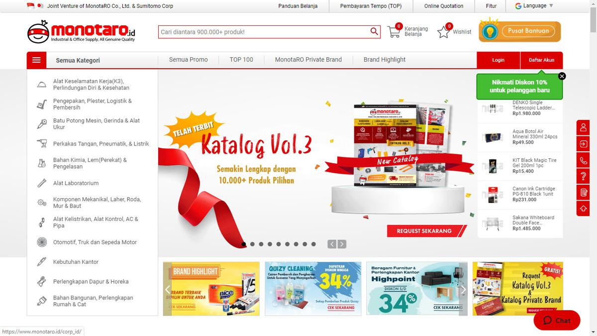 Monotaro.id Rilis Katalog ke3, Bikin Belanja Kebutuhan Kantor Jadi