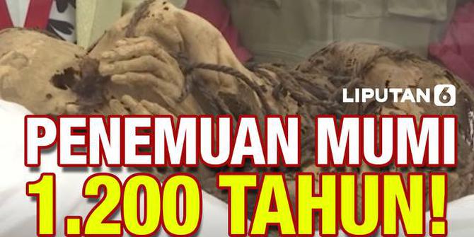 VIDEO: Arkeolog Temukan Mumi Terikat Tali, Berusia 1.200 Tahun!