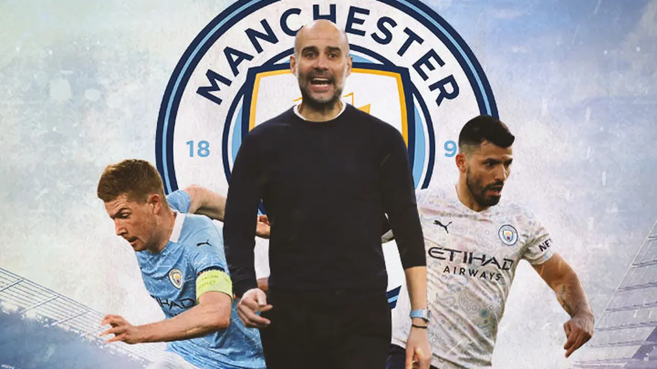 Manchester City - Kevin de Bruyne, Pep Guardiola, Sergio Aguero