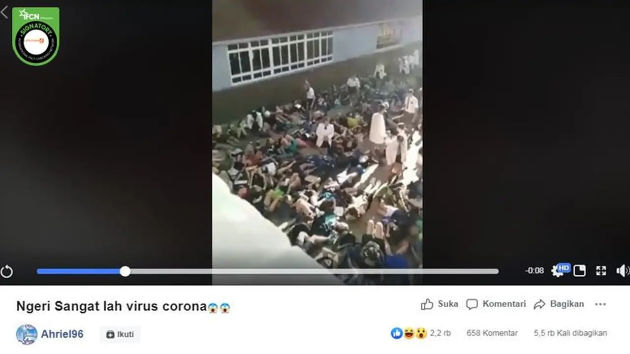 Gambar Tangkapan Layar Video Orang Kejang-kejang
