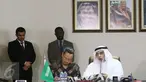 Duta Besar Arab Saudi untuk Indonesia Osama bin Al-Mohammed al-Shuaibi memberikan keterangan saat jumpa pers di Jakarta, Selasa (28/2). Osama mengatakan kedatangan Raja Salman tidak ada hubungannya dengan situasi domestik. (Liputan6.com/Helmi Afandi)