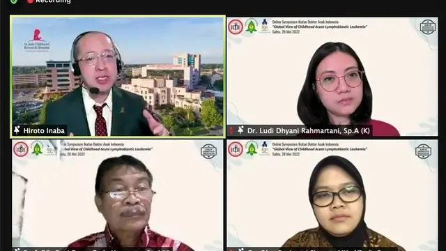 Webinar 'Beban Global Leukemia Limfoblastik Akut (Acute Lymphoblastic Leukemia atau ALL)' yang diselenggarakan Yayasan Ongkologi Anak Indonesia (YOAI) bersama Ikatan Dokter Anak Indonesia (IDAI) - UKK Hematologi Onkologi Anak
