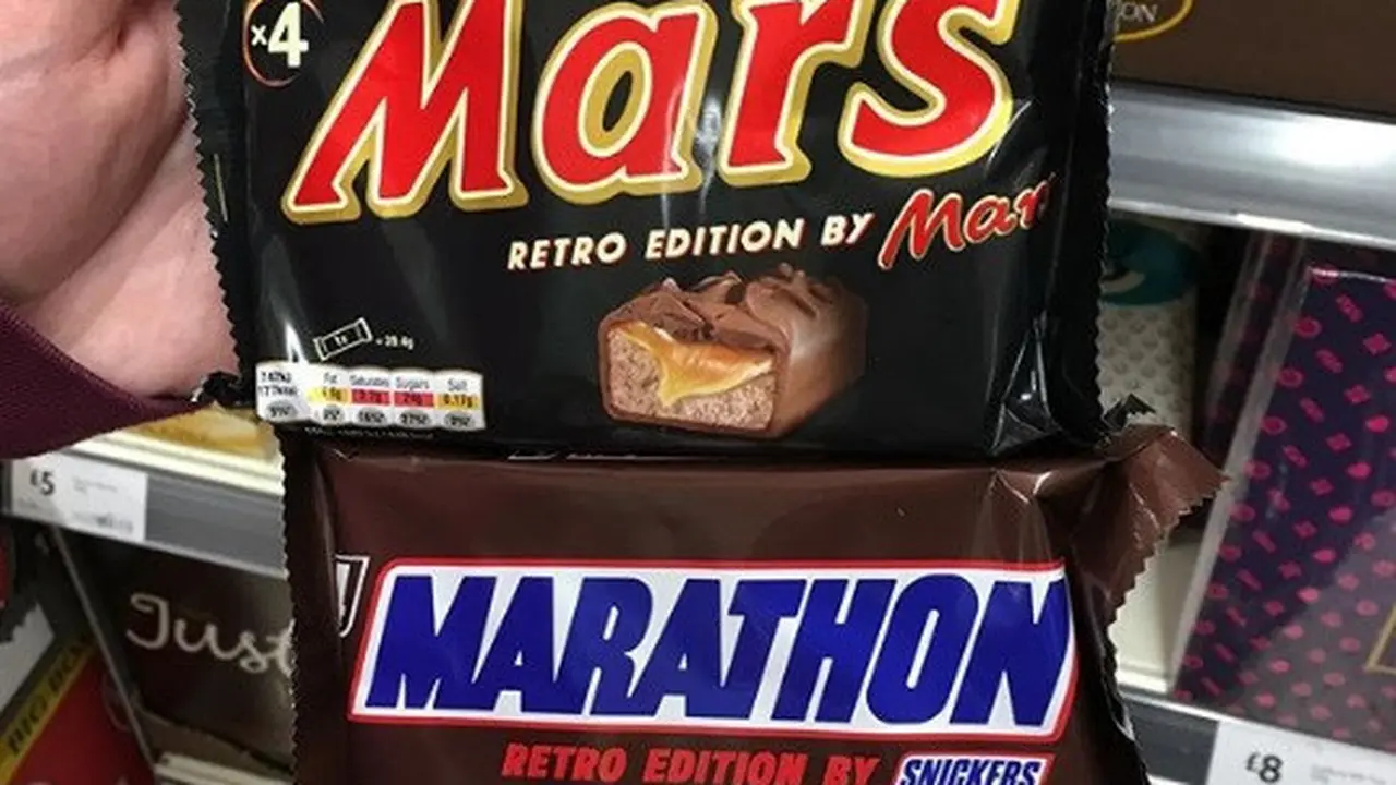 Snickers Bernostalgia dengan Kembali ke Merek Lamanya