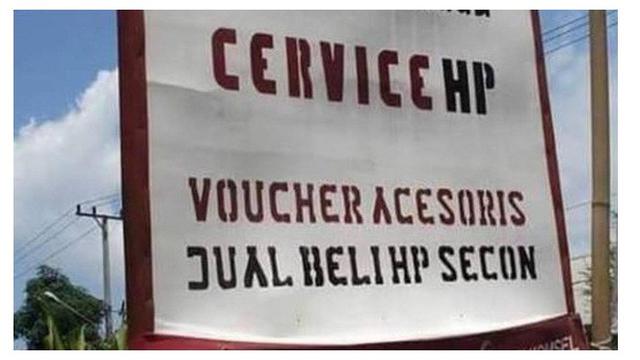 6 Potret Salah Tulisan Bahasa Inggris Di Spanduk Ini Bikin Geleng Kepala Hot Liputan6 Com