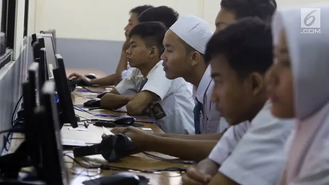 Pelaksanaan UNBK SMK di Jakarta
