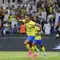 Pemain Al Nassr, Cristiano Ronaldo, melakukan selebrasi setelah mencetak gol ke gawang US Monastir pada laga kedua Grup C Liga Champions Arab 2023 di King Fahd Stadium, Taif, Selasa (1/8/2023). (twitter/al nassr)